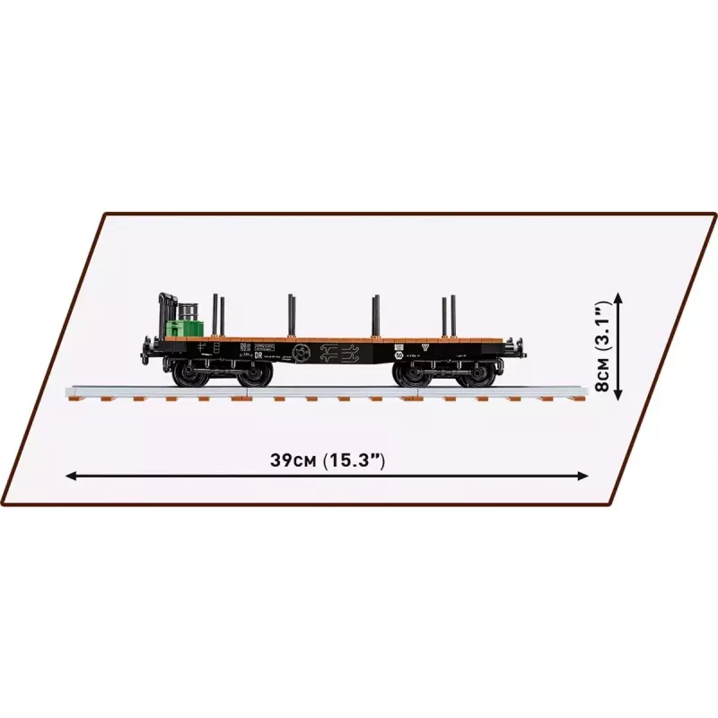 Zabawka konstrukcyjna Cobi ciężarówka z platformą, model COBI-6284, skala 1:35