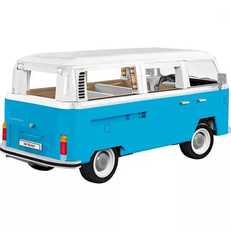 Klocki konstrukcyjne Cobi Volkswagen T2b Bus, jasnoniebieski/biały, skala 1:12