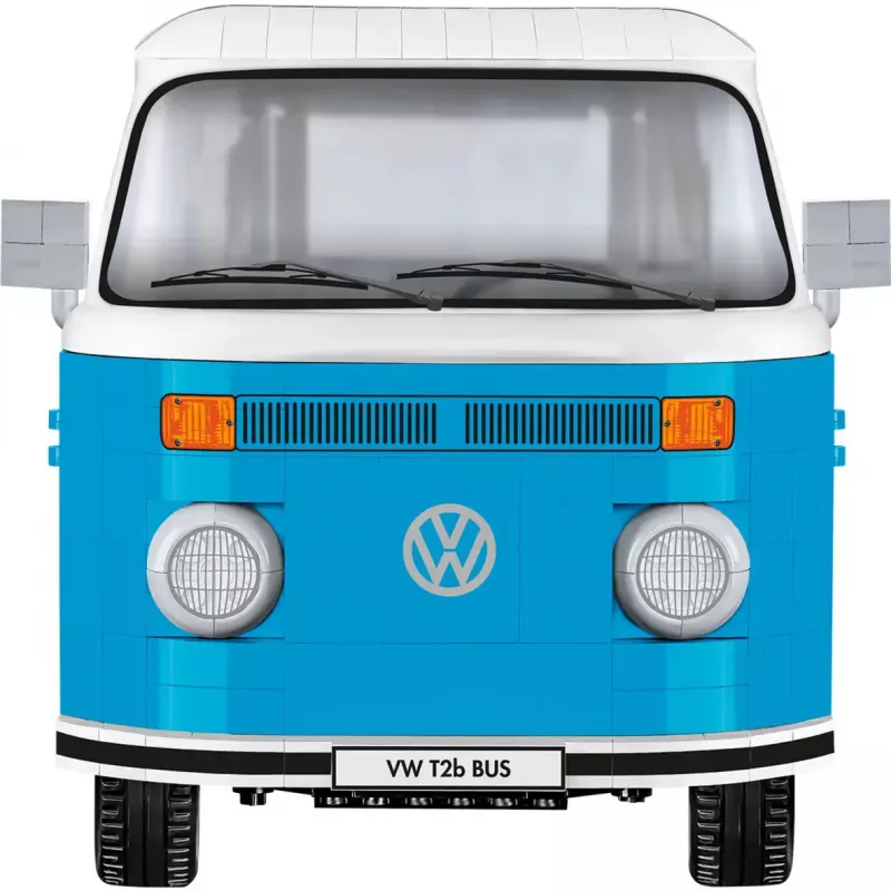 Klocki konstrukcyjne Cobi Volkswagen T2b Bus, jasnoniebieski/biały, skala 1:12