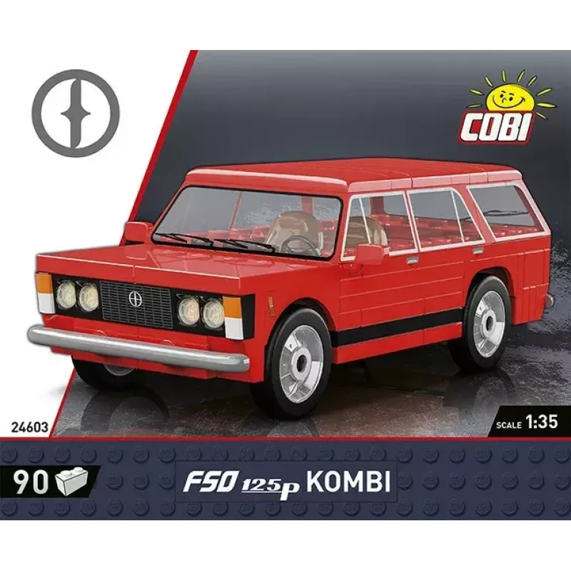 Zestaw klocków konstrukcyjnych Cobi Blocks FSO 125p 90 klocków COBI-24603 – 90 plastikowych klocków konstrukcyjnych