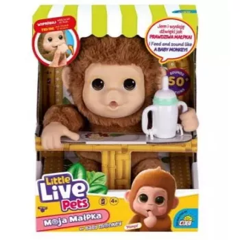 Interaktywna zabawka Cobi Little Live Pets Monkey MO-26613 — interaktywna zabawka-zwierzątko z dźwiękami i ruchami
