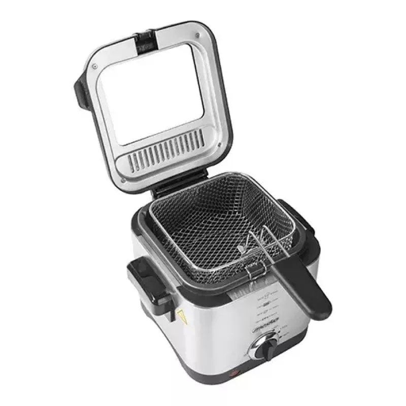 Frytkownica Mesko Home MS 4910 Pojedyncza 1,5 L 900 W Czarna Stal satynowana
