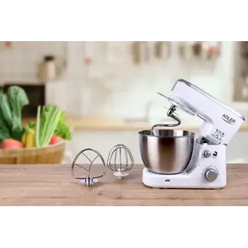 Robot planetarny Adler AD 4216, 500 W, misa ze stali nierdzewnej 4 l, biały