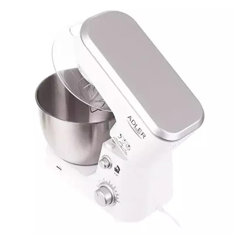 Robot planetarny Adler AD 4216, 500 W, misa ze stali nierdzewnej 4 l, biały