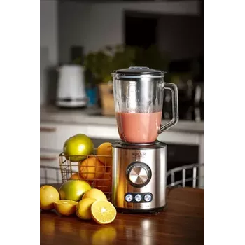 Stacjonarny blender Adler AD 4078 Czarny Stal nierdzewna Transparentny