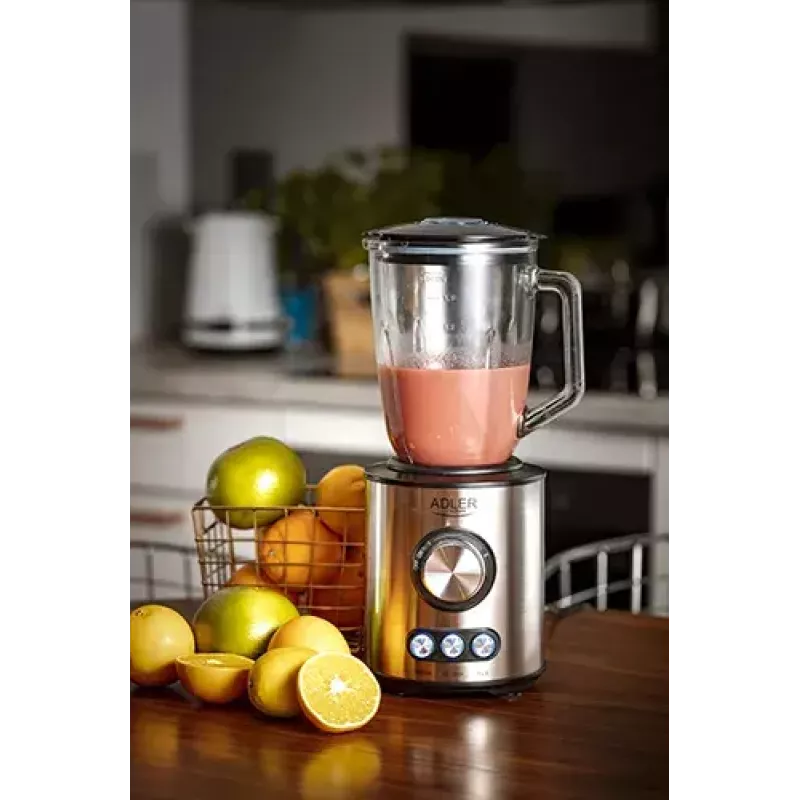 Stacjonarny blender Adler AD 4078 Czarny Stal nierdzewna Transparentny