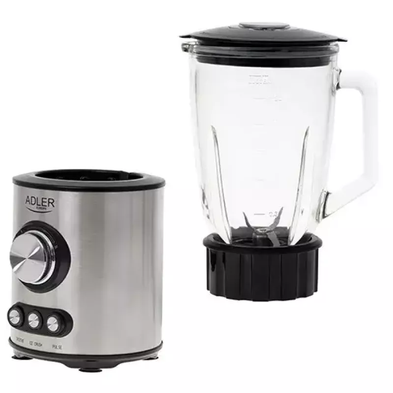 Stacjonarny blender Adler AD 4078 Czarny Stal nierdzewna Transparentny