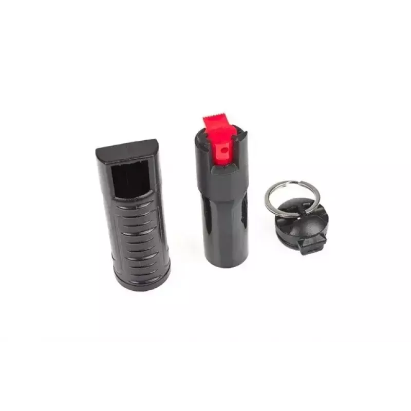 Samodzielny żelowy spray obronny GUARD YC-10014, 20 ml, żel, 2 000 000 SHU, czarny, klips do kluczy