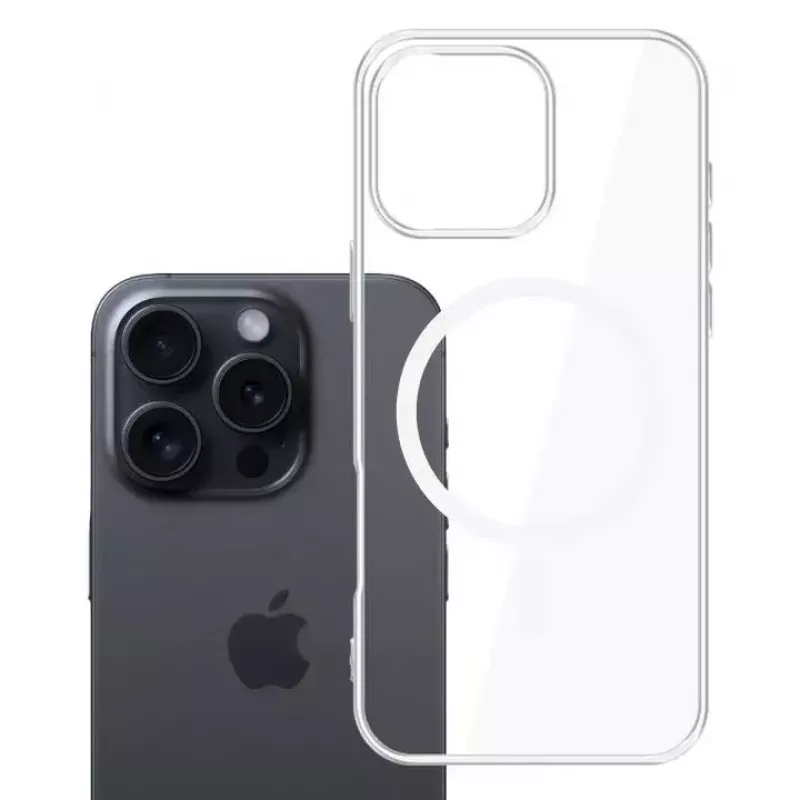 Cover 3MK Clear MagCase pro Apple iPhone 16 Pro Transparent