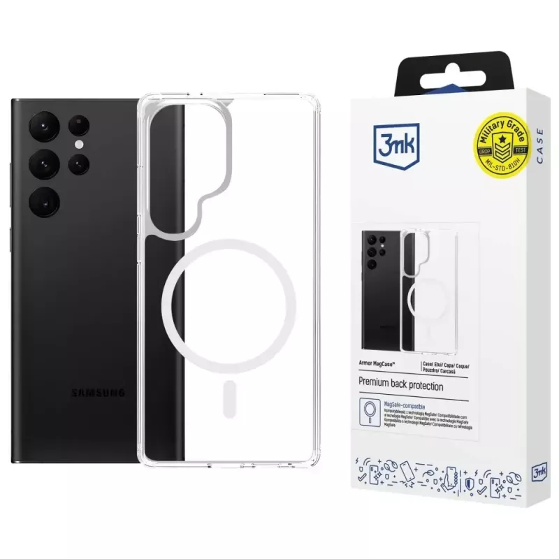 Etui ochronne 3MK Armor MagCase do Samsung Galaxy S25 Ultra — wytrzymałe, lekkie, kompatybilne magnetycznie