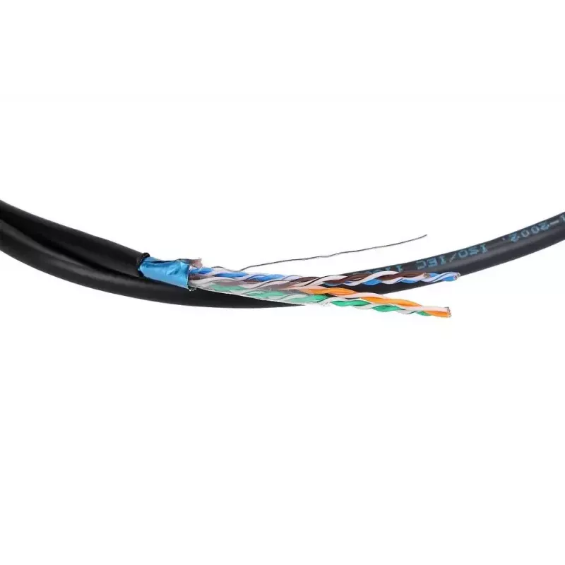 Kabel sieciowy Extralink Skrętka CAT5E FTP Outdoor z żelem 100M Czarny