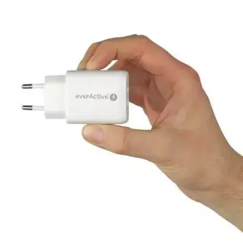 Ładowarka USB-C everActive SC-370Q 25W QC3.0 USB szybkie ładowanie