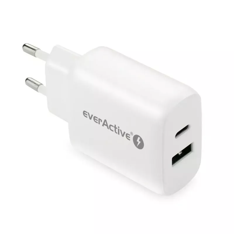 Ładowarka USB-C everActive SC-370Q 25W QC3.0 USB szybkie ładowanie
