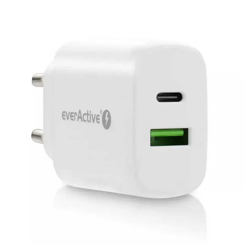 Ładowarka USB-C everActive SC-370Q 25W QC3.0 USB szybkie ładowanie