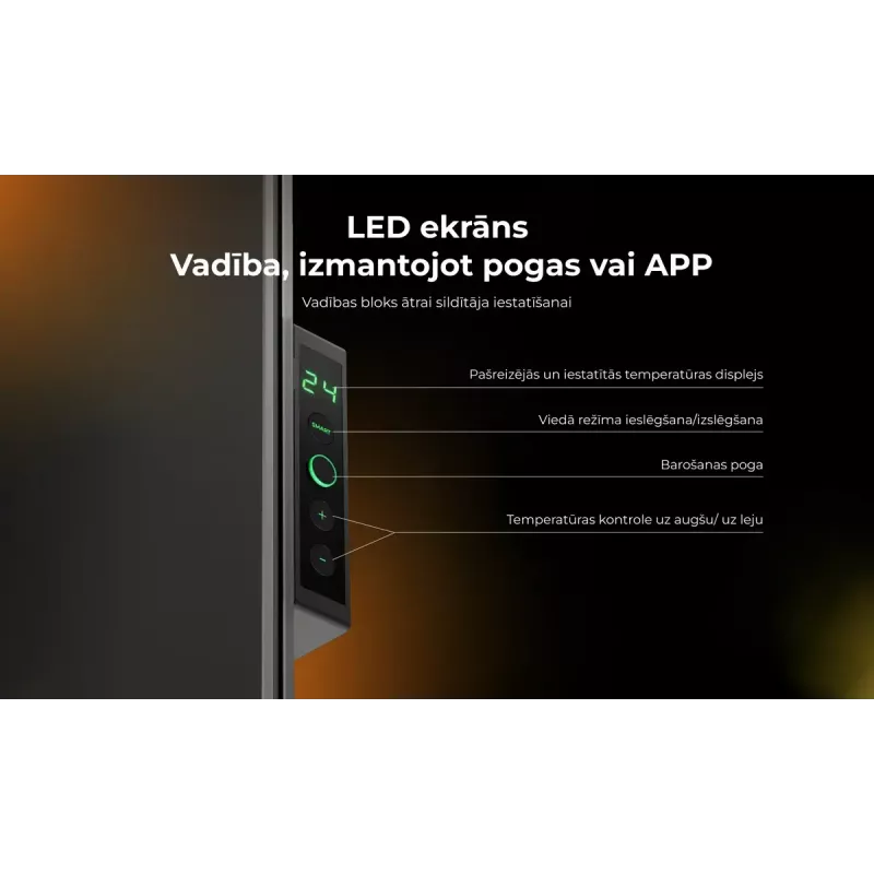 Promiennik podczerwieni AENO Premium Eco Smart Heater AGH0005S, szary