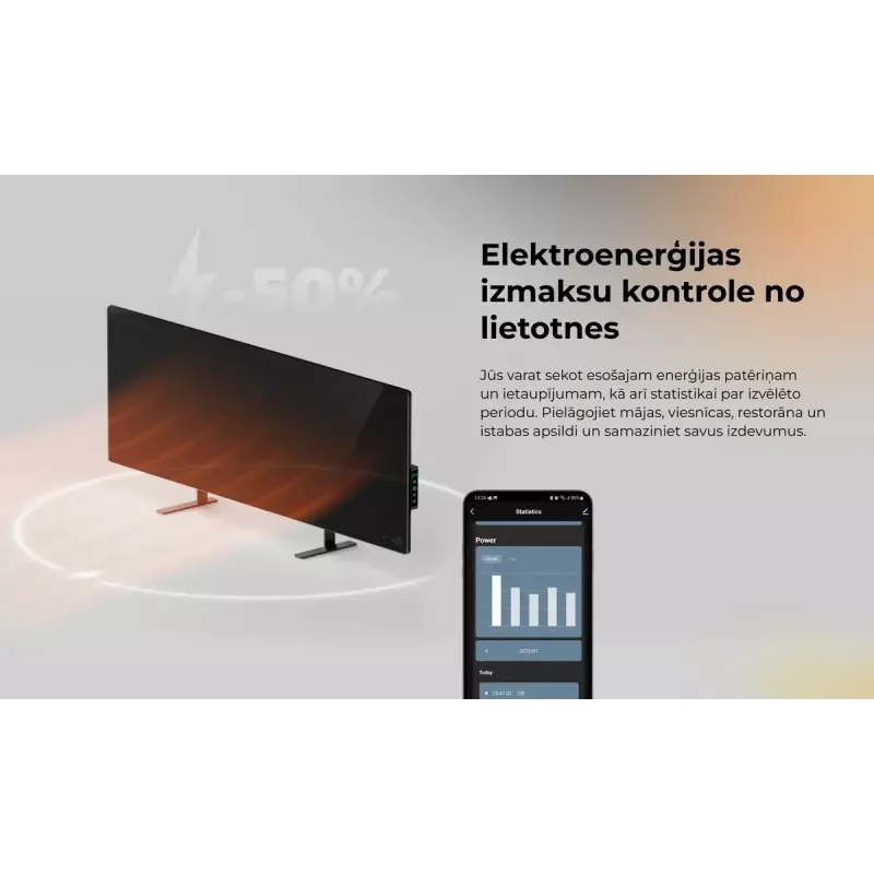 Promiennik podczerwieni AENO Premium Eco Smart Heater AGH0005S, szary