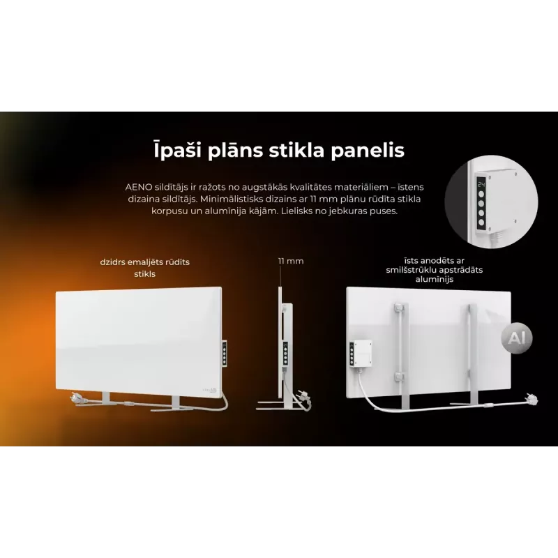 Promiennik podczerwieni AENO Premium Eco Smart Heater AGH0005S, szary