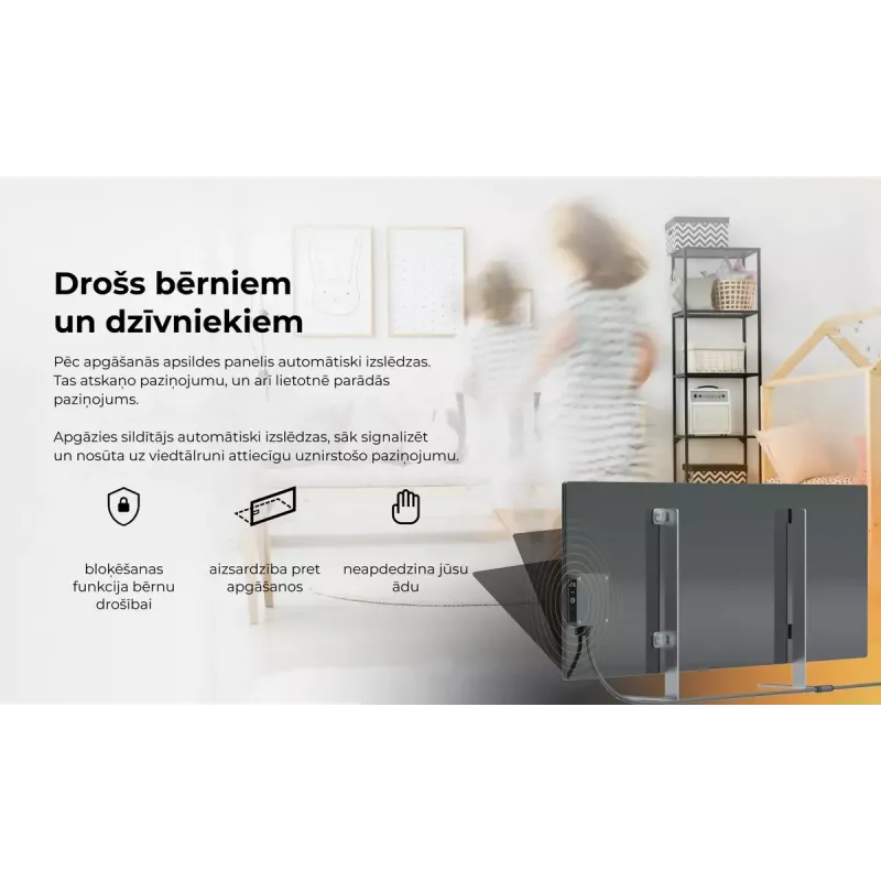Promiennik podczerwieni AENO Premium Eco Smart Heater AGH0005S, szary