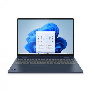 Lenovo IdeaPad 5 2-in-1 16IAL10 Intel Core Ultra 7 255U Hybrydowy (2 w 1) 40,6 cm (16 cali) Ekran dotykowy WUXGA 32 GB LPDDR5x-SDRAM 1 TB SSD Wi-Fi 6 (802.11ax) Windows 11 Home Angielski Niebieski