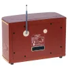 Przenośne radio Adler AD 1187 — FM, 10 W RMS, wyświetlacz LCD, brązowy, 300×140×210 mm