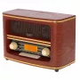 Przenośne radio Adler AD 1187 — FM, 10 W RMS, wyświetlacz LCD, brązowy, 300×140×210 mm