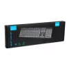 Przewodowa klawiatura USB IBOX Eris IKC2010G — pełnowymiarowa, 105 klawiszy, USB, szaro-czarna, wodoodporna, kabel 1,8 m