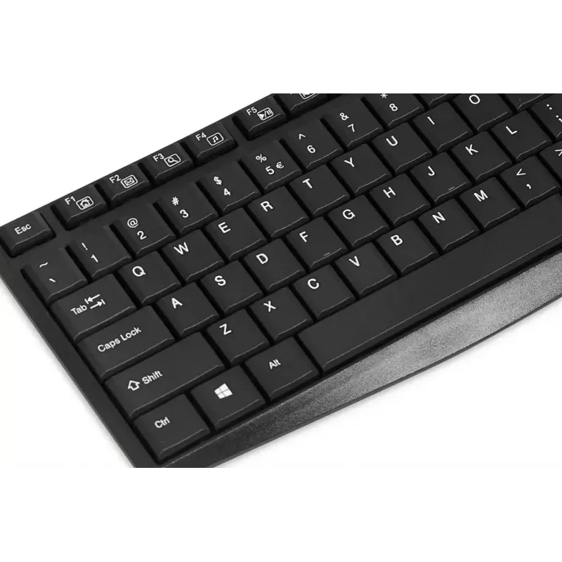 Przewodowa klawiatura USB IBOX Eris IKC2010B — pełnowymiarowa 105-klawiszowa, USB, wodoodporna, czarna