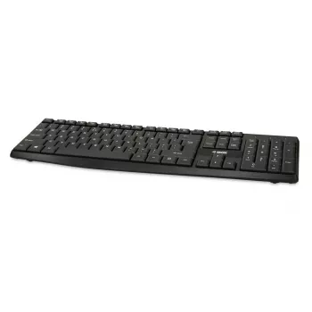 Przewodowa klawiatura USB IBOX Eris IKC2010B — pełnowymiarowa 105-klawiszowa, USB, wodoodporna, czarna