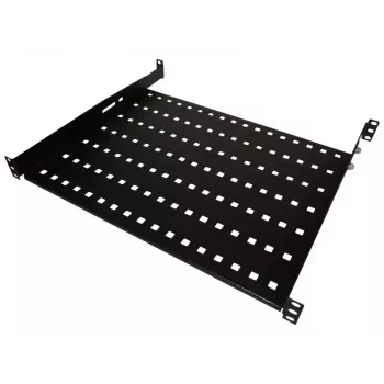 Półka do szafy rack Alantec SA-P-19-1U-550-4-C-02 Czarna Stal 19 cali 550 mm