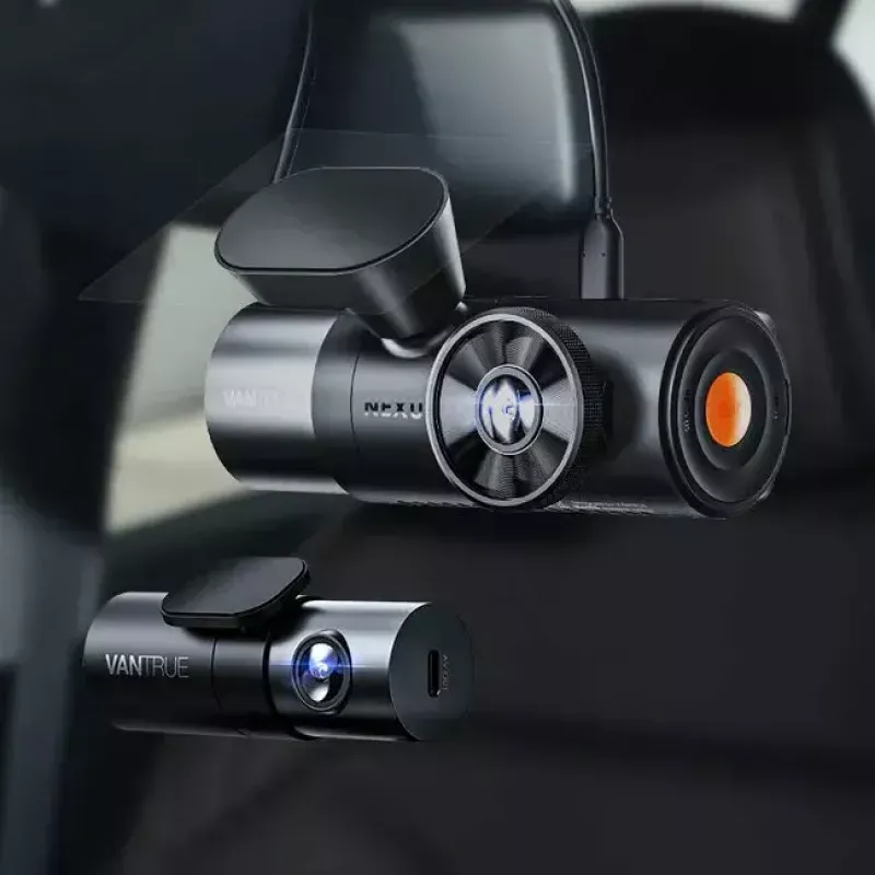 Kamera samochodowa VANTRUE N4 PRO 3-kanałowa, główna 3840×2160, 165° przód, 160° wnętrze, GPS, Wi‑Fi, wyświetlacz IPS, MicroSD do 512GB