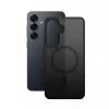 Crong Hybrid Matte Magnetic etui do Samsung Galaxy S25 — TPU+PC, pierścienie magnetyczne, czarne