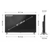 Sharp 43HL4265E TV 109.2 cm (43 cale) 4K Ultra HD Smart TV Wi-Fi Czarny