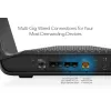 NETGEAR Nighthawk AXE7800 Router WiFi (RAXE300), Wi-Fi 6 (802.11ax), Trójzakresowy (2.4 GHz / 5 GHz / 5 GHz), Ethernet LAN, Czarny, Router przenośny