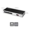 Stacja dokująca StarTech.com USB-C i USB-A – Dual Monitor 4K 60 Hz, DisplayPort + HDMI – Hybrydowa stacja dokująca USB 3.0 dla laptopów z USB-C lub USB-A – 6x USB Typ-A, GbE – USB 3.1 Gen 1 – Mac/Windows