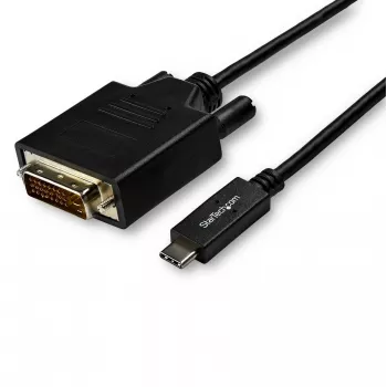 StarTech.com 10ft (3m) USB C do DVI Kabel - 1080p (Single Link) USB Type-C (DP Alt Mode HBR2) do DVI-Digitalny adapter kablowya Wideo - Współpracuje z Thunderbolt 3 - Laptop do Monitora/Wyświetlacza DVI