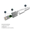 StarTech.com 3 stopy (1 m) Wytrzymały biały kabel USB-A do Lightning - Solidny wzmocniony włóknem aramidowym kabel USB typu A do Lightning do ładowania/synchronizacji - z certyfikatem Apple MFi do iPada/iPhone'a 12