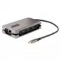 StarTech.com Adapter wieloportowy USB-C, 4K 60 Hz HDMI 2.0b, HDR, koncentrator USB 3.2 Gen 2 10 Gb/s (2x USB-C, 1x USB-A), przepustowość PD 100 W, mini stacja dokująca podróżna, kabel 12 inch/30 cm, stacja dokująca do laptopa