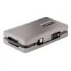 StarTech.com Adapter wieloportowy USB-C, 4K 60 Hz HDMI 2.0b, HDR, koncentrator USB 3.2 Gen 2 10 Gb/s (2x USB-C, 1x USB-A), przepustowość PD 100 W, mini stacja dokująca podróżna, kabel 12 inch/30 cm, stacja dokująca do laptopa