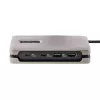 StarTech.com Adapter wieloportowy USB-C, 4K 60 Hz HDMI 2.0b, HDR, koncentrator USB 3.2 Gen 2 10 Gb/s (2x USB-C, 1x USB-A), przepustowość PD 100 W, mini stacja dokująca podróżna, kabel 12 inch/30 cm, stacja dokująca do laptopa