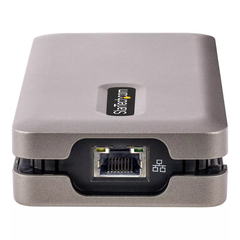 StarTech.com Adapter wieloportowy USB-C, 4K 60 Hz HDMI 2.0b, HDR, koncentrator USB 3.2 Gen 2 10 Gb/s (2x USB-C, 1x USB-A), przepustowość PD 100 W, mini stacja dokująca podróżna, kabel 12 inch/30 cm, stacja dokująca do laptopa