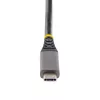 StarTech.com Adapter wieloportowy USB-C, 4K 60 Hz HDMI 2.0b, HDR, koncentrator USB 3.2 Gen 2 10 Gb/s (2x USB-C, 1x USB-A), przepustowość PD 100 W, mini stacja dokująca podróżna, kabel 12 inch/30 cm, stacja dokująca do laptopa