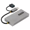StarTech.com Adapter USB na Dual HDMI, USB A/C do 2 wyświetlaczy HDMI (1x 4K30Hz, 1x 1080p), zintegrowany klucz USB-A na C, kabel 4cale/11cm, Adapter USB 3.0 na HDMI, Windows i macOS