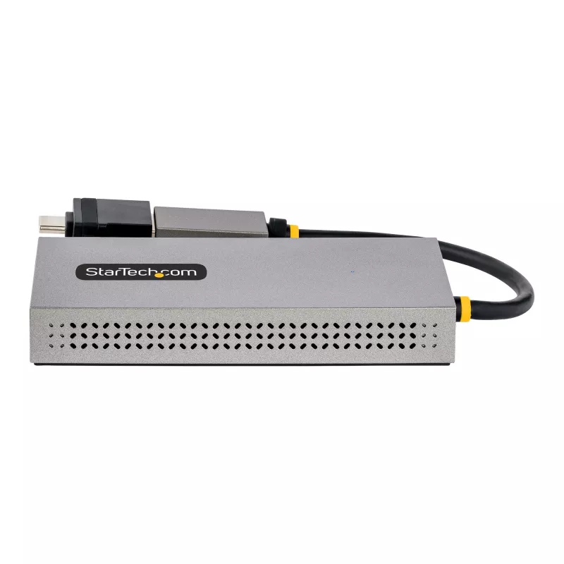 StarTech.com Adapter USB na Dual HDMI, USB A/C do 2 wyświetlaczy HDMI (1x 4K30Hz, 1x 1080p), zintegrowany klucz USB-A na C, kabel 4cale/11cm, Adapter USB 3.0 na HDMI, Windows i macOS