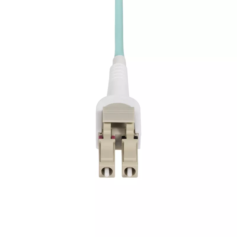StarTech.com 5m (16.4ft) LC na LC (UPC) OM4 przełączany kabel światłowodowy 50/125µm, 100G, beznarzędziowa zmiana polaryzacji, niskie tłumienie wtrąceniowe - LSZH kabel krosowy światłowodowy