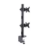 StarTech.com Uchwyt biurkowy na 2 monitory ułożone pionowo, podwójny 49 cali, łącznie 32 kg, zacisk C, system szybkiego zwalniania VESA, panoramiczny 16:9/ultraszeroki 32:9, TAA