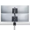 StarTech.com Uchwyt biurkowy na 2 monitory ułożone pionowo, podwójny 49 cali, łącznie 32 kg, zacisk C, system szybkiego zwalniania VESA, panoramiczny 16:9/ultraszeroki 32:9, TAA
