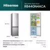Hisense RB440N4ACA Wolnostojąca 336 L Stal nierdzewna