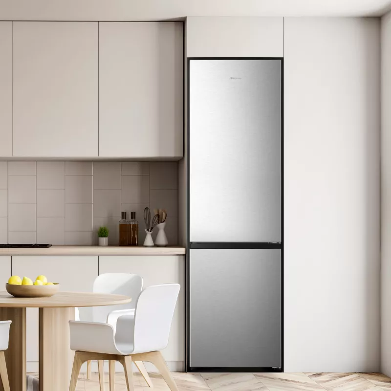 Hisense RB440N4ACA Wolnostojąca 336 L Stal nierdzewna