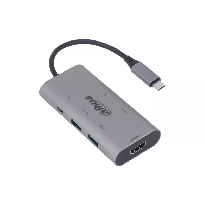Dahua Technology 7 w 1 USB 3.1 Type-C do USB 3.0 + HDMI + SD/TF + PD Stacja dokująca