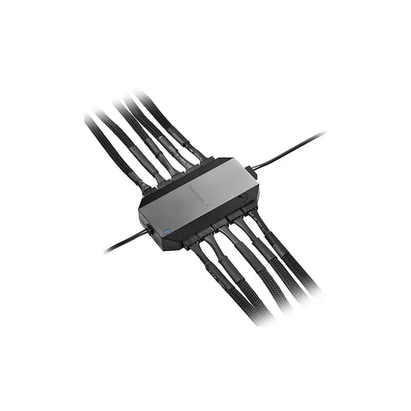 Kontroler wentylatorów DeepCool FH-10, złącze wentylatora 4-pin, czarny, 80×46×15 mm